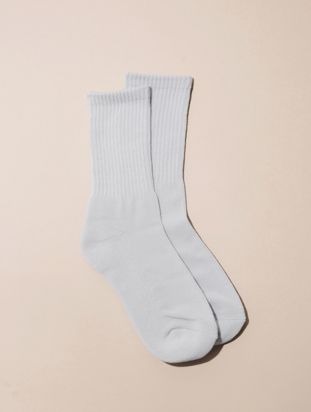 NAT + NOOR Crew Socks Bone