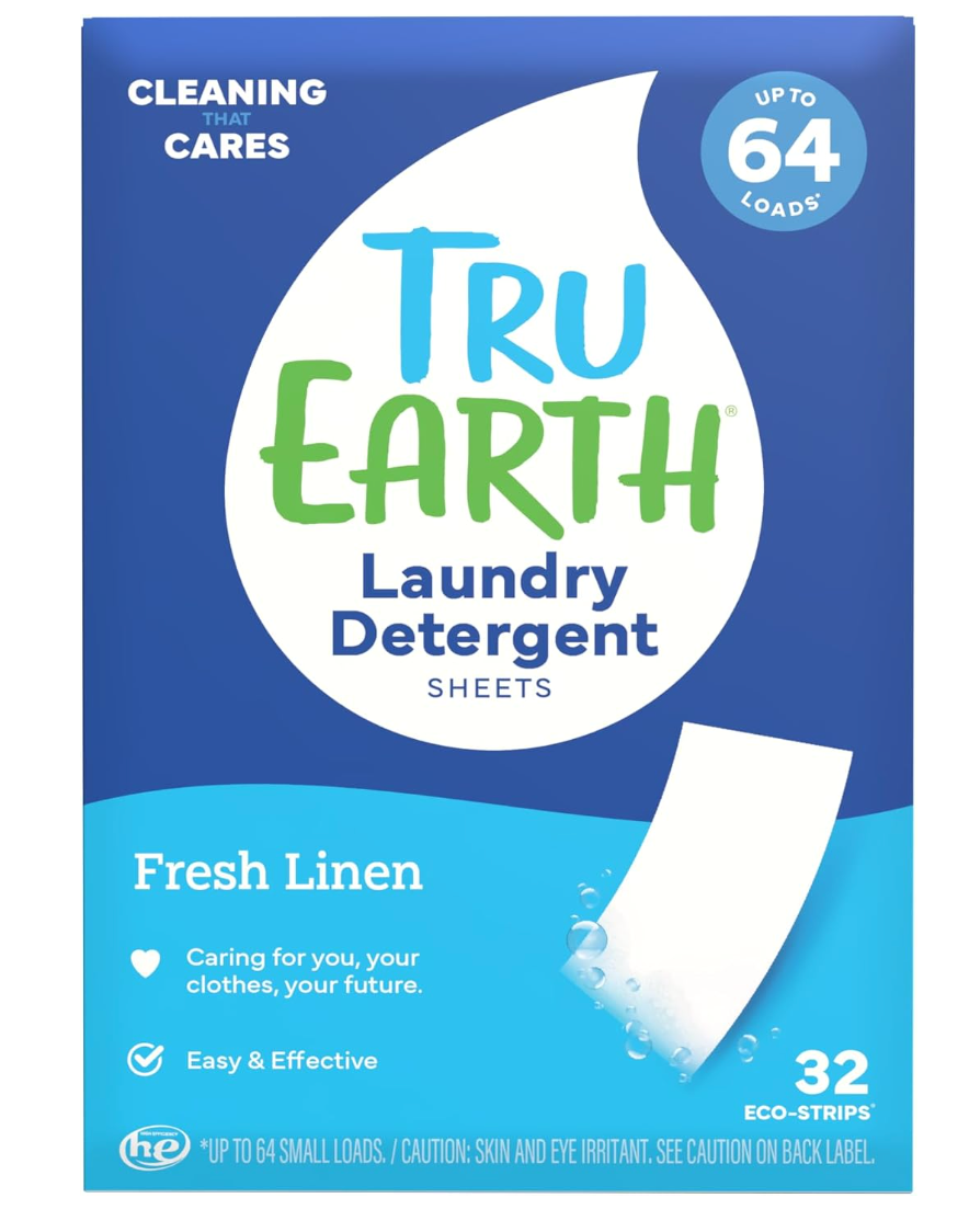 Tru Earth Eco Strips Laundry Detergent Fresh Linen 32 Loads