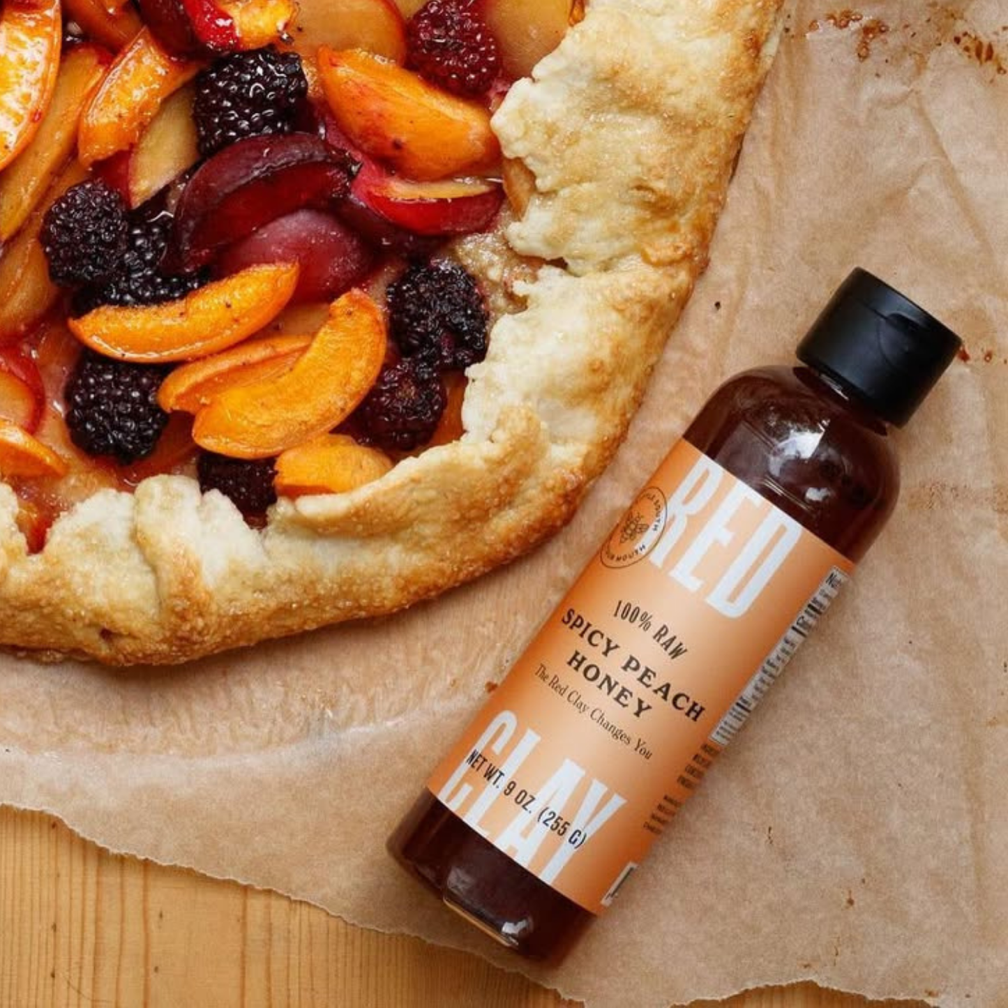 Spicy Peach Hot Honey