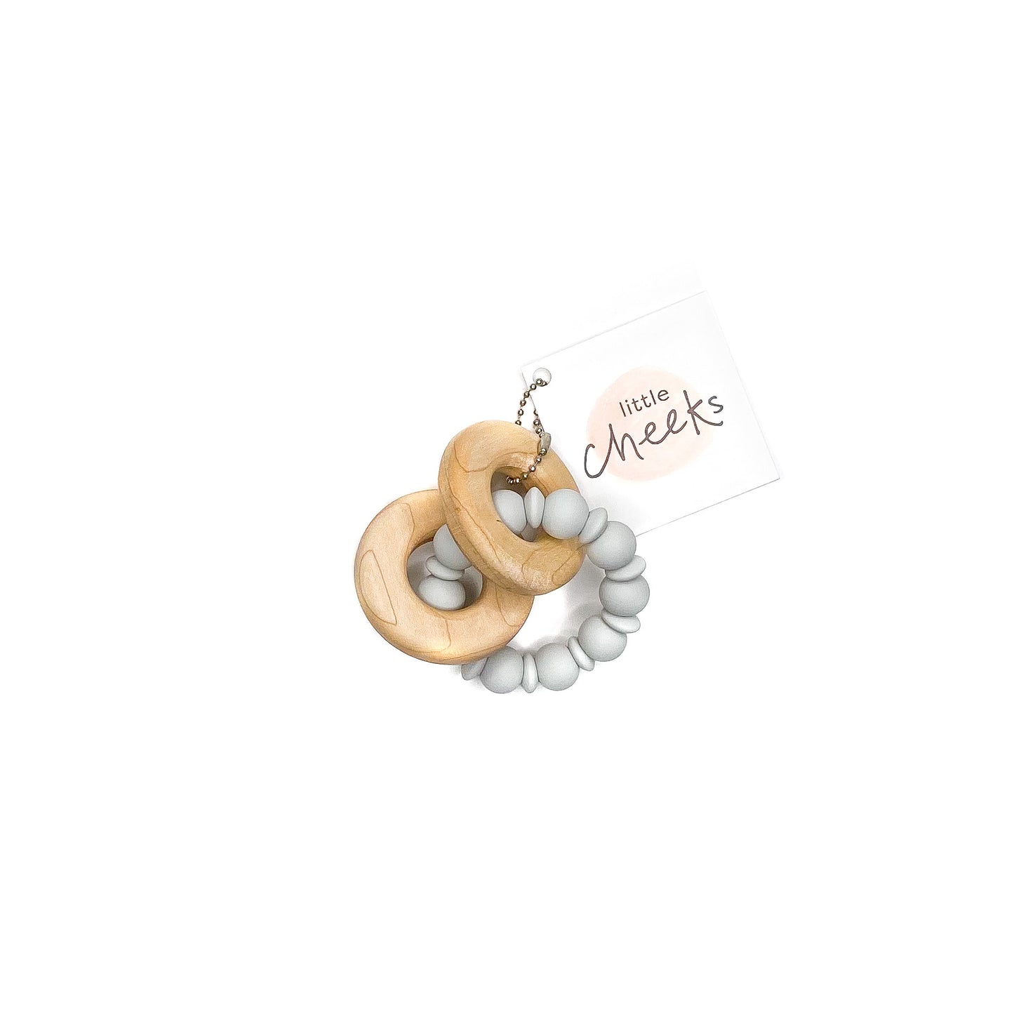 Little Cheeks Modern Rattle Grey