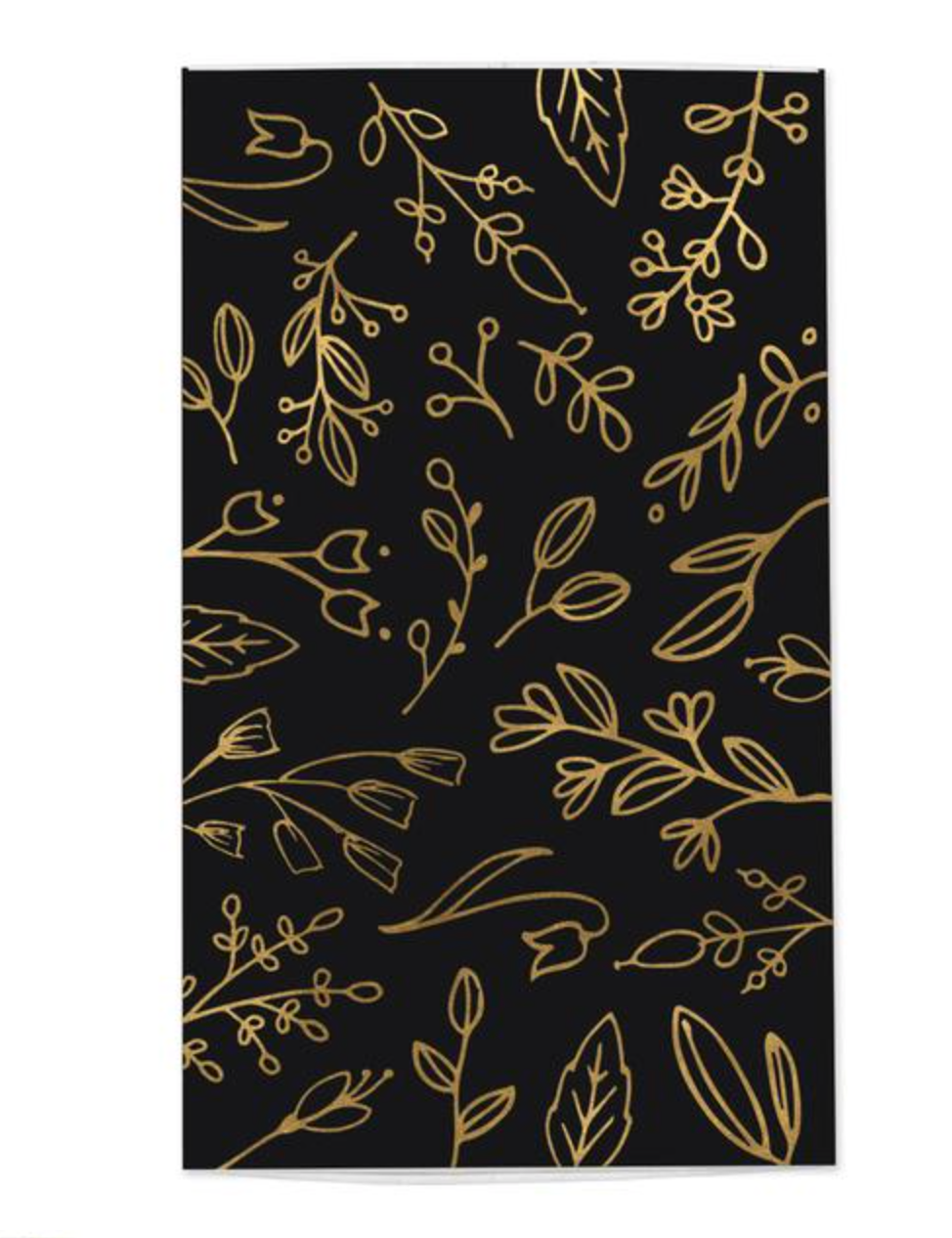 Frankie & Claude Black & Gold Foil Floral Match Box Large