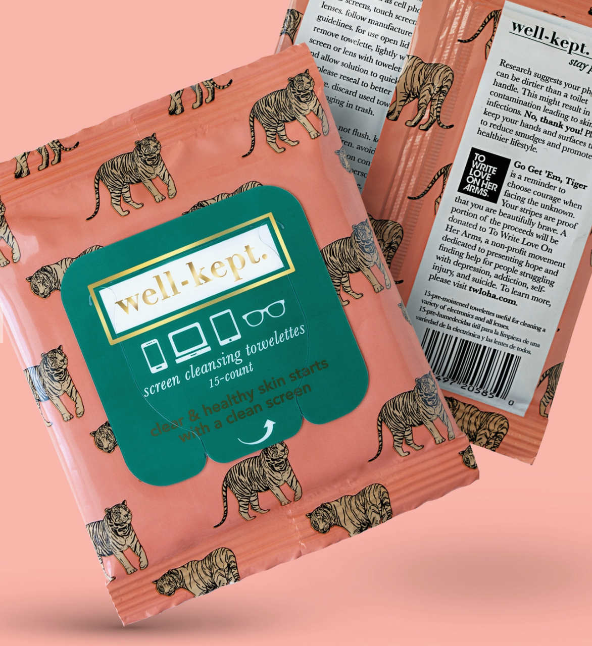 Well - Kept Go Get Em' Tiger Screen Cleansing Towelettes