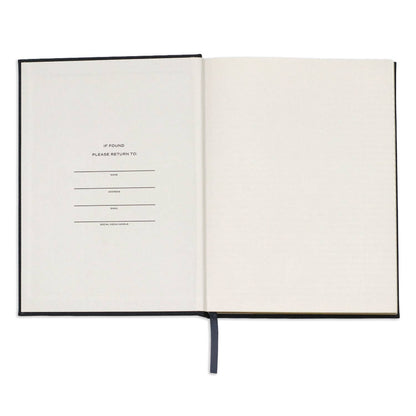 Wit & Delight Black Linen Note to Self Journal