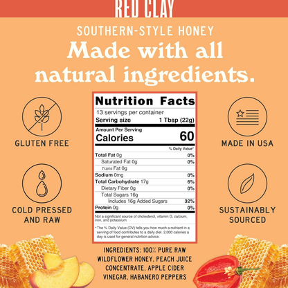 Spicy Peach Hot Honey
