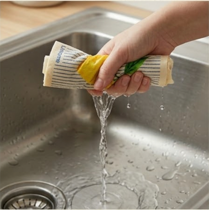 Lemon Zest Stripe- Linhome x Liesel Anne Swedish Dishcloths - 1 Pack