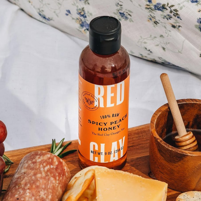 Spicy Peach Hot Honey
