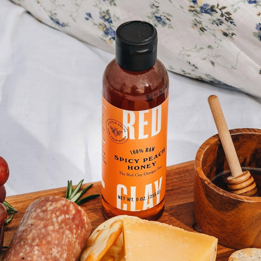 Spicy Peach Hot Honey