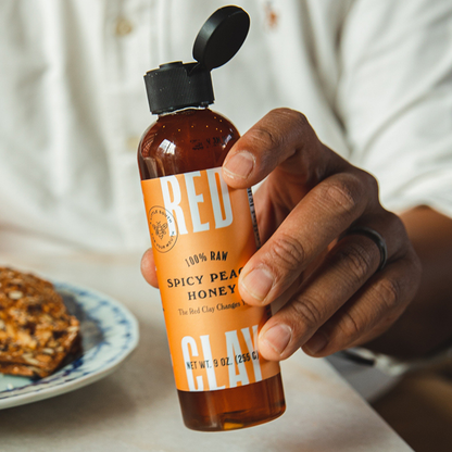 Spicy Peach Hot Honey