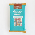 Load image into Gallery viewer, Fatty Sundays Birthday Cake Chocolate Covered Pretzels
