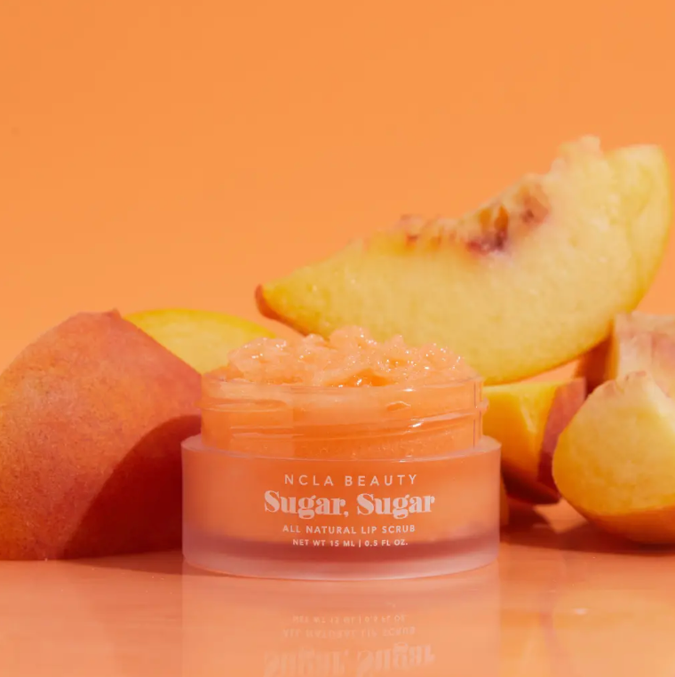 NCLA Beauty Sugar Sugar Peach Lip Scrub
