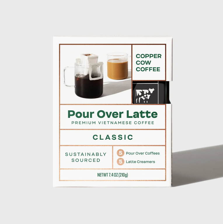 Copper Cow Coffee The "Classic" Pour Over Vietnamese Coffee  5 Pack