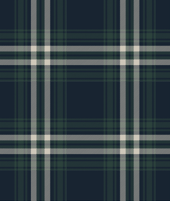 Navy and Green Plaid Swedish Dishcloth