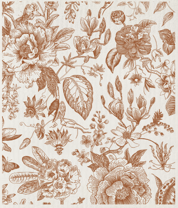 Orange Delft Swedish Dishcloth