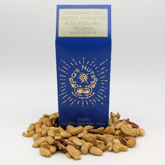 Q's Nuts Rosemary Sea Salt Cashews, Almonds, & Pecans