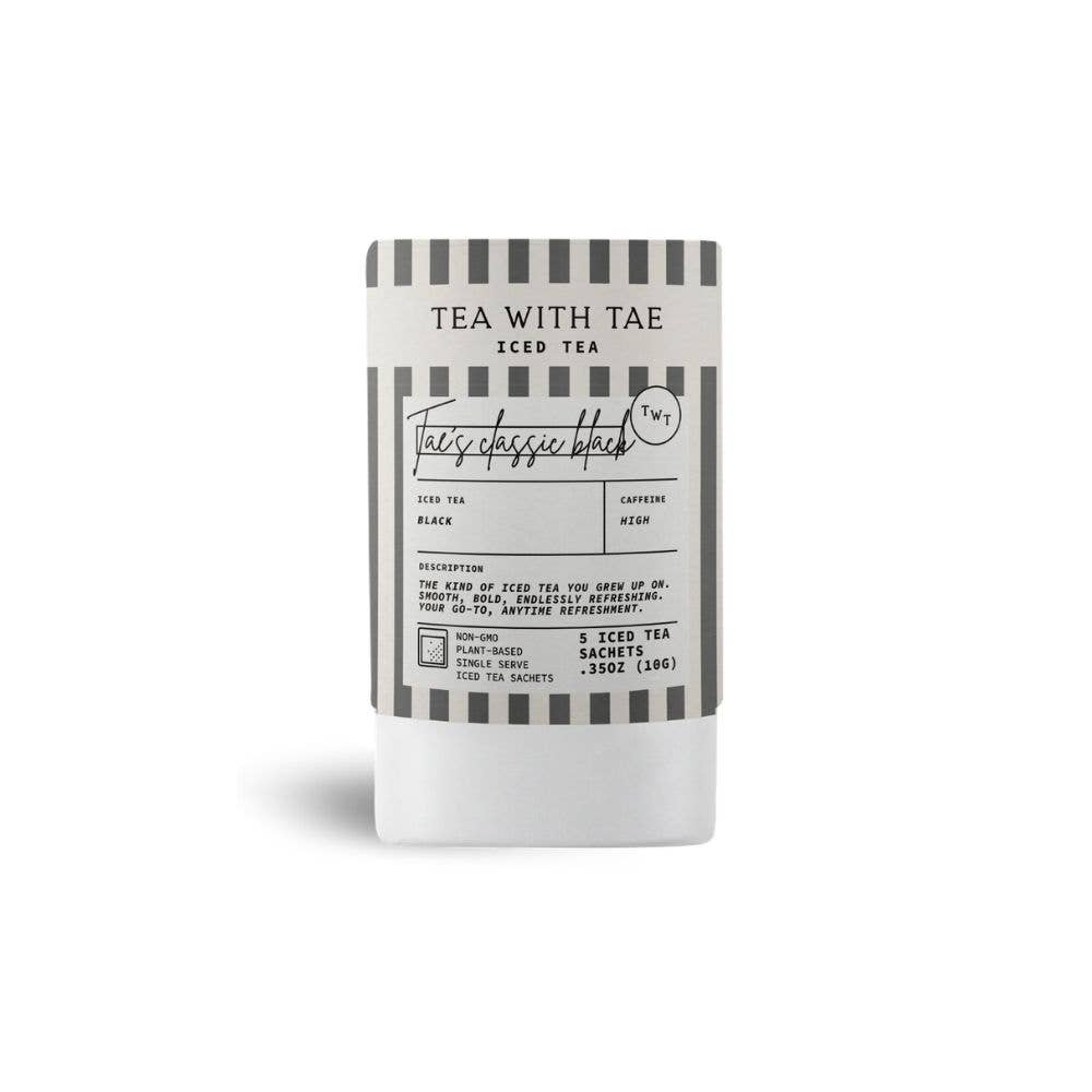 Tae's Classic Black Iced Mini Tea Tubes