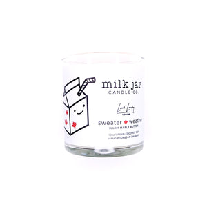 Milk Jar Candle Co. Sweater Weather 10oz Coconut Soy Candle