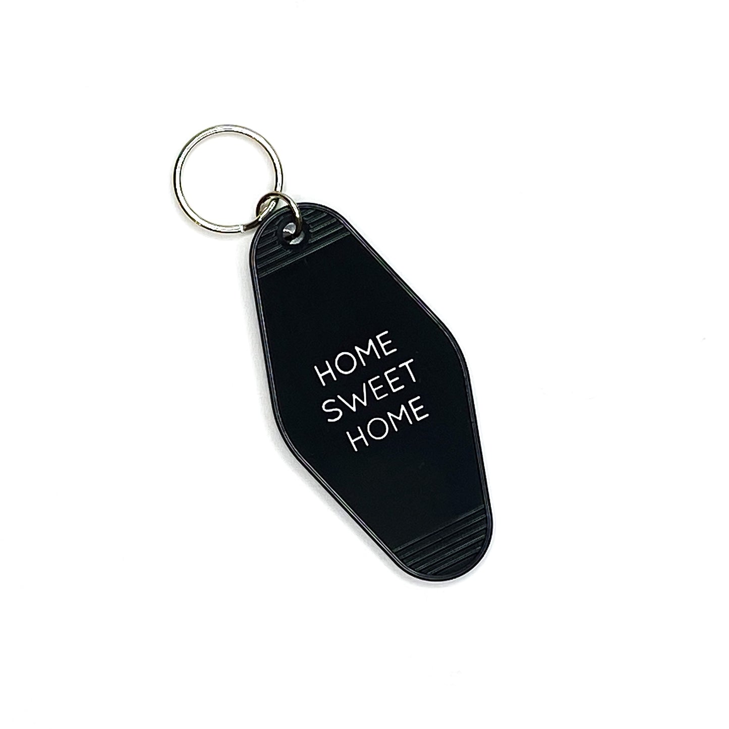 Three Potato Four Key Tag Home Sweet Home Black