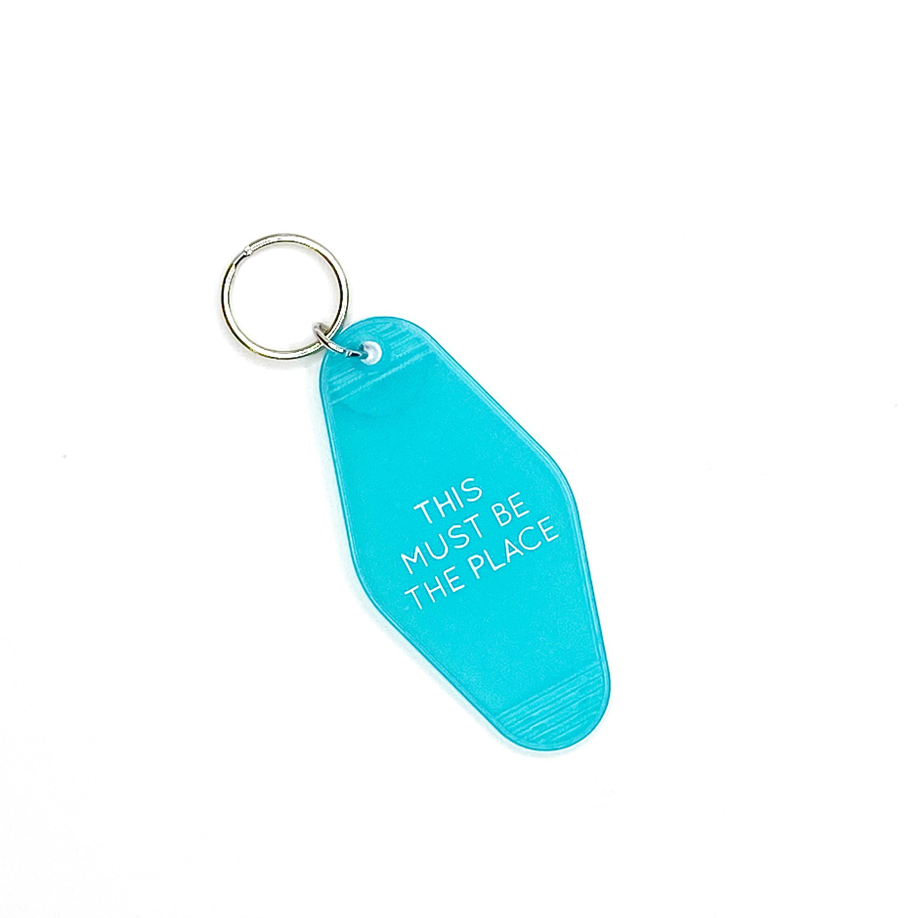 Three Potato Four Key Tag This Must Be The Place Turquoise