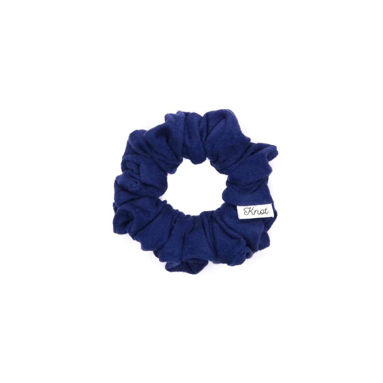 The Knot Shop Hair Scrunchie Blue Suede