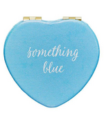 Load image into Gallery viewer, Draper James Heart Shaped Compact Mirror Something Blue
