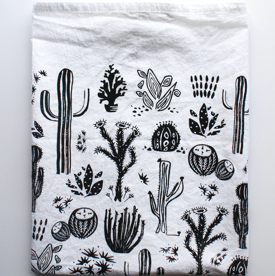 HAVYN Organic Tea Towel Dessert Cactus