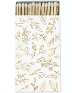 Load image into Gallery viewer, Frankie &amp; Claude White &amp; Gold Foil Floral Match Box Large
