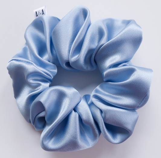 Antler & Acre Scrunch Blue Silk