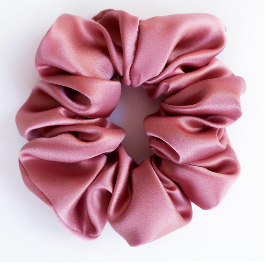 Antler & Acre Scrunchie Coral Silk