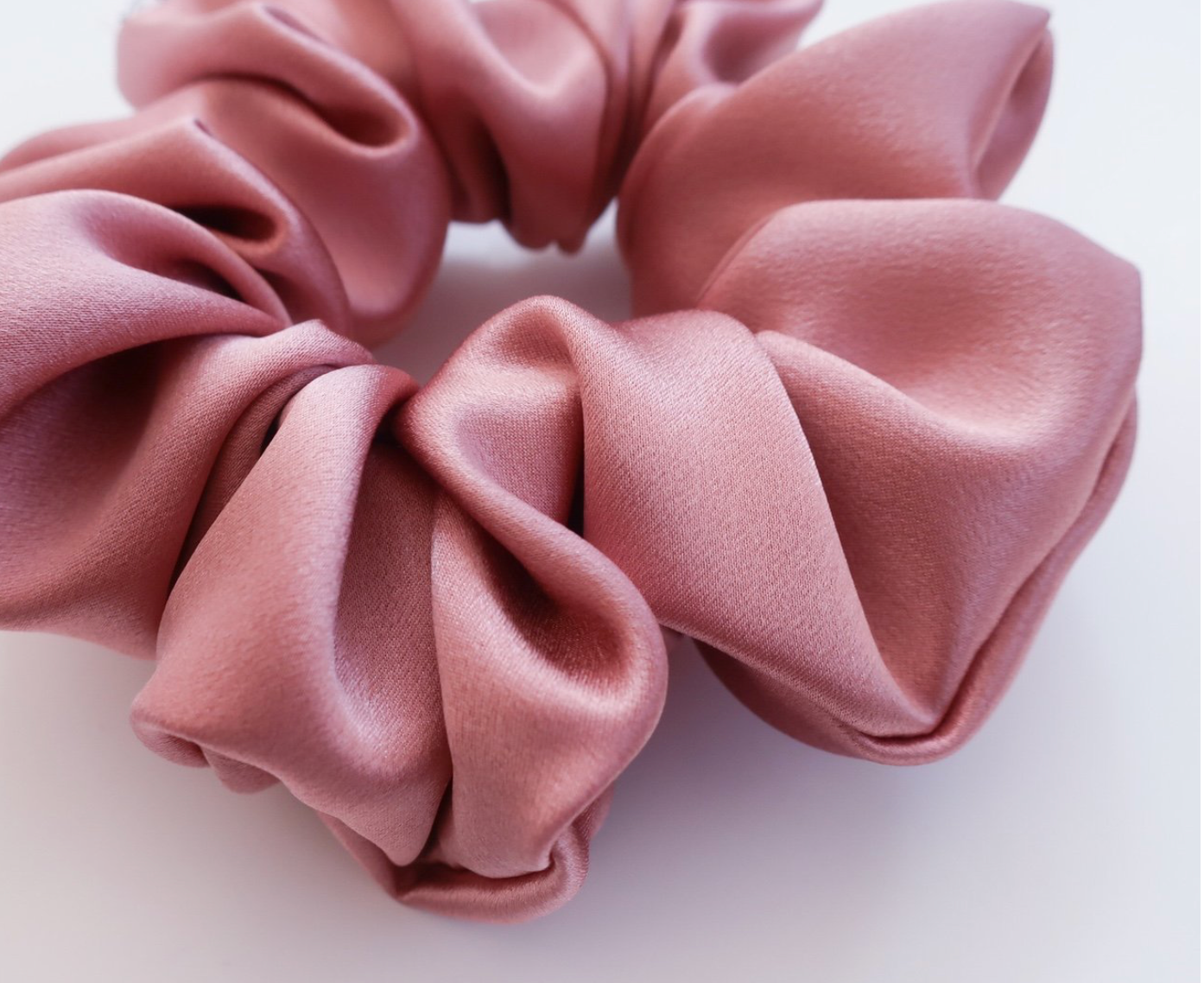 Antler & Acre Scrunchie Coral Silk