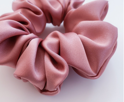 Antler & Acre Scrunchie Coral Silk