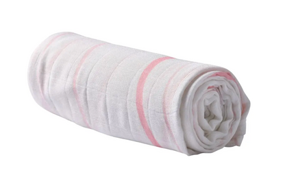 NewCastles Classics Pink Stripe Swaddle
