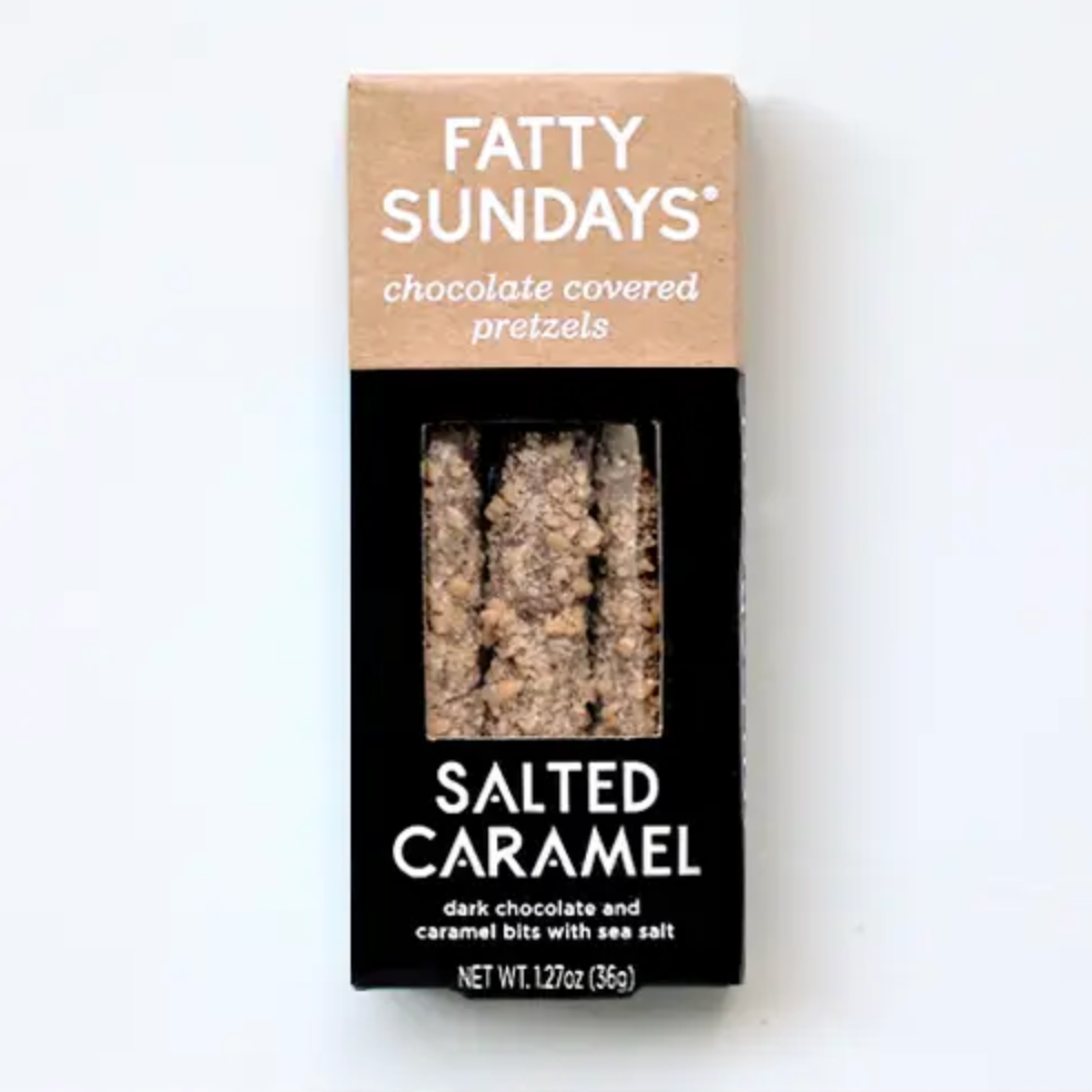 Fatty Sundays Salted Caramel Chocolate Covered Pretzels