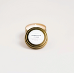 Load image into Gallery viewer, Slow North Gold Tin Candle Geranium + Rose

